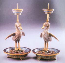 掐絲琺瑯燭台 掐絲琺瑯燭台