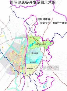 健康谷開發範圍