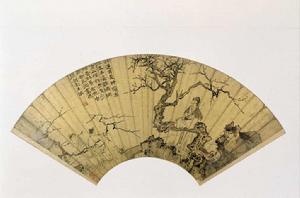 謝時臣選梅折枝圖扇頁 謝時臣選梅折枝圖扇頁