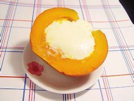 奶心南瓜盅 奶心南瓜盅