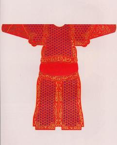平金繡紅色大鎧 平金繡紅色大鎧