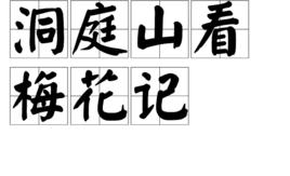 洞庭山看梅花記 洞庭山看梅花記
