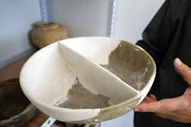 出土的鴛鴦陶瓷盤有現代“鴛鴦火鍋”的痕跡
