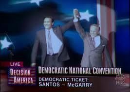 民主黨總統提名人選舉大會：桑托斯與馬加瑞