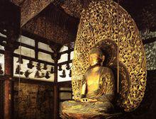 保存於日本京都宇治平等院的阿彌陀如來坐像