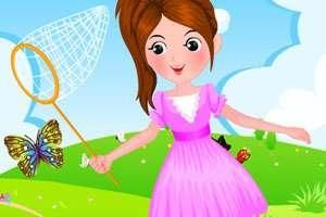 捕捉蝴蝶的女孩 捕捉蝴蝶的女孩