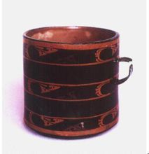 黑漆銀鏤雲氣紋卮 黑漆銀鏤雲氣紋卮