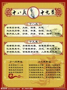 十八反十九畏 十八反十九畏