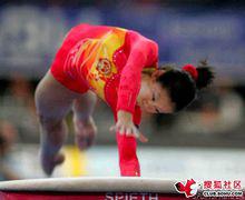 程菲獲北京奧運會女子跳馬季軍