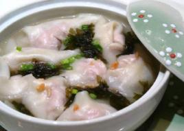 紫菜蝦仁餛飩湯 紫菜蝦仁餛飩湯