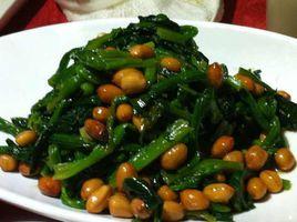 毛蛤拌波菜 毛蛤拌波菜