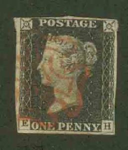 英國發行首套郵票