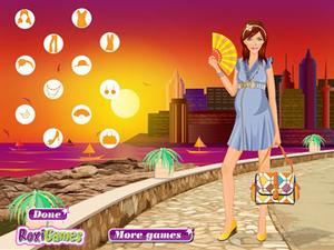 夕陽下的準媽媽 夕陽下的準媽媽