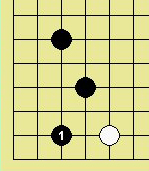 黑1攔，阻白進角