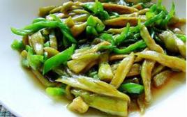 青椒炒茄子絲