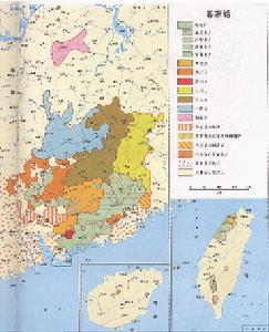 客家人在世界各地的分布