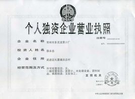 獨資企業 獨資企業