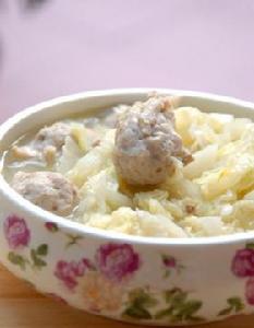 豬肚丸白菜湯 豬肚丸白菜湯