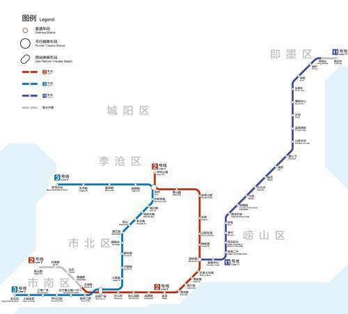 青島捷運運營圖
