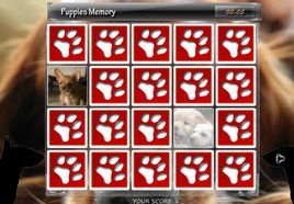 可愛小狗狗翻牌