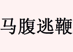 馬腹逃鞭