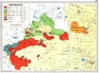 中國操突厥語地區分布