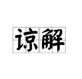 諒解[漢語詞語]