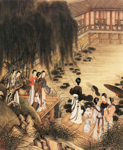 清陳枚月曼清游圖冊 清陳枚月曼清游圖冊