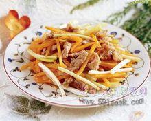 胡蘿蔔炒肉絲圖片合集