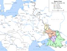 德軍從1942年5月7日至11月18日的進攻形勢圖