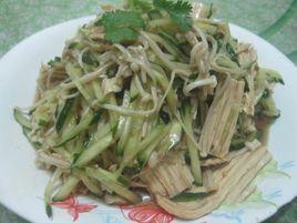 涼拌腐竹黃瓜金針菇 涼拌腐竹黃瓜金針菇
