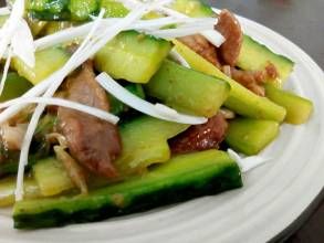 肉片炒黃瓜 肉片炒黃瓜