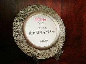 海爾醫藥2010年度傑出戰略合作單位