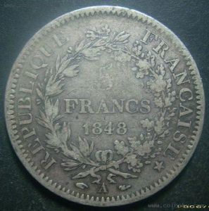 法蘭西第二共和國時期的錢幣