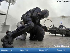 線上玩警匪找數字小遊戲