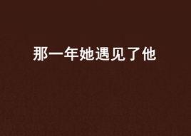 那一年她遇見了他 那一年她遇見了他