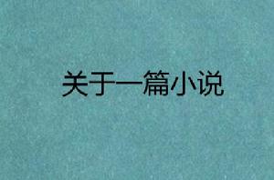 關於一篇小說 關於一篇小說