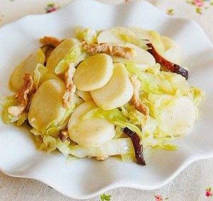 黃芽菜炒鴨肝 黃芽菜炒鴨肝