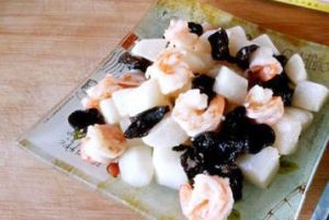 木耳山藥蝦球 木耳山藥蝦球