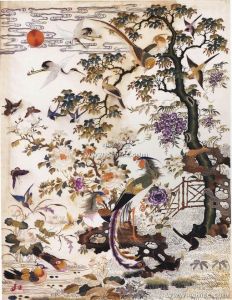 丹鳳朝陽圖裱片 丹鳳朝陽圖裱片