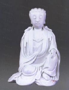 清德化窯白釉觀音像 清德化窯白釉觀音像