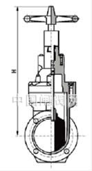 消防專用信號彈性座封閘閥 外形尺寸圖2