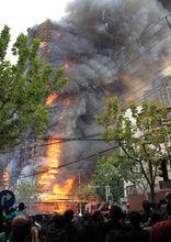 上海公寓大火致58人遇難70餘人受傷