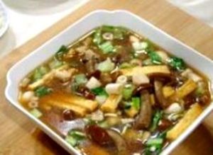 油菜玉菇醬汁湯 油菜玉菇醬汁湯