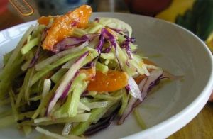 桔肉生拌青蘿蔔 桔肉生拌青蘿蔔