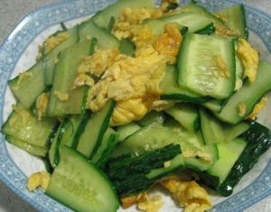 熗雞蛋黃瓜 熗雞蛋黃瓜