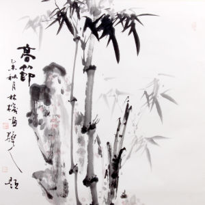 與美國書法家合作