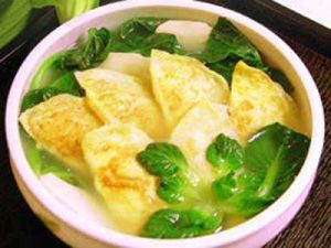 菊花菜燴蛋餃 菊花菜燴蛋餃