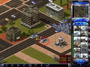 戰斧飛彈車的位置(紅圈)