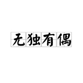 無獨有偶[漢語詞語]